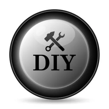 DIY icon. Internet button on white background.. Ilustración de archivo