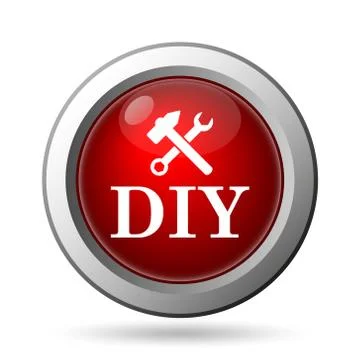 DIY icon. Internet button on white background.. Ilustración de archivo