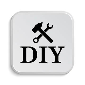 DIY icon. Internet button on white  background.. Ilustración de archivo