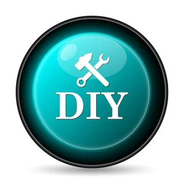 DIY icon. Internet button on white background.. Ilustración de archivo