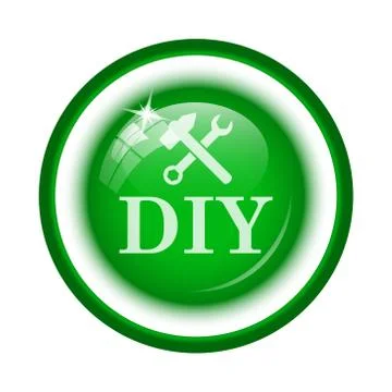 DIY icon. Internet button on white background.. Ilustración de archivo