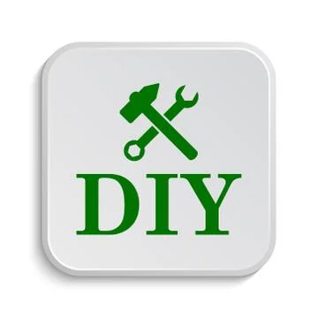 DIY icon. Internet button on white background.. Ilustración de archivo