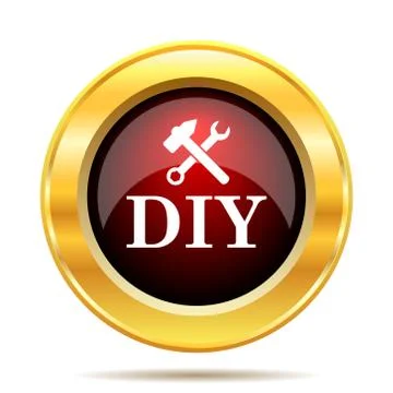 DIY icon. Internet button on white background.. Ilustración de archivo