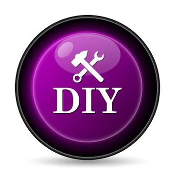 DIY icon. Internet button on white background.. Ilustración de archivo