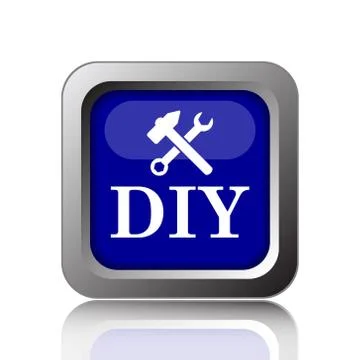 DIY icon. Internet button on white background.. Ilustración de archivo