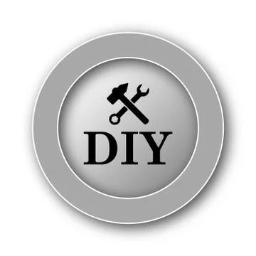 DIY icon. Internet button on white background.. Ilustración de archivo