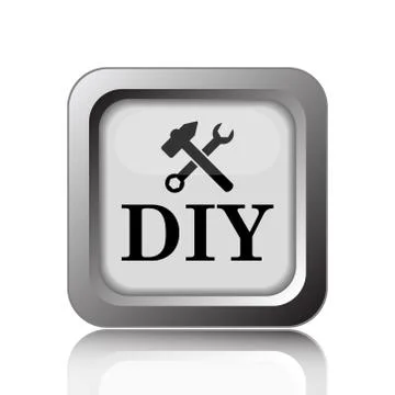 DIY icon. Internet button on white background.. Ilustración de archivo