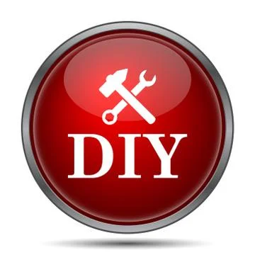 DIY icon. Internet button on white background.. Ilustración de archivo
