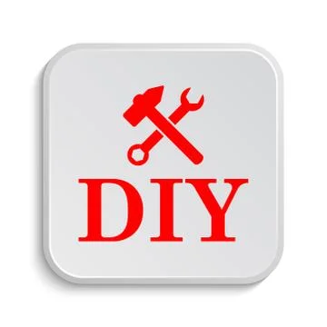 DIY icon. Internet button on white background.. Ilustración de archivo