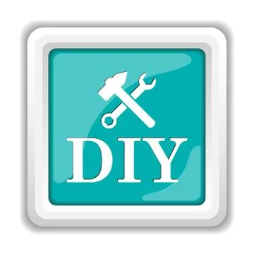 DIY icon. Internet button on white background.. Ilustración de archivo
