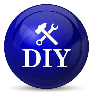 DIY icon. Internet button on white background.. Ilustración de archivo