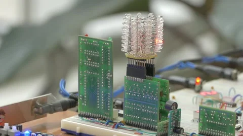 DIY LED construction Stock Footage 68664152