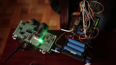 DIY, the machine on electronic control Stock Footage 152001844