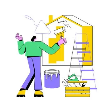 DIY repair abstract concept vector illustration. イラスト素材