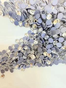 DIY Rhinestone Craft – Creative Sparkle Decoration Stock Photos