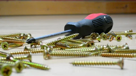 DIY with a screwdriver Stock Footage 33829632