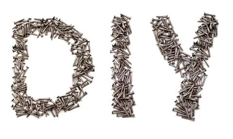 Diy from screws Stock Photos