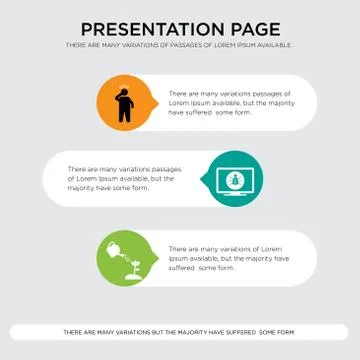 Diy, software bug, scratching head presentation design template in orange, gr 库存插图
