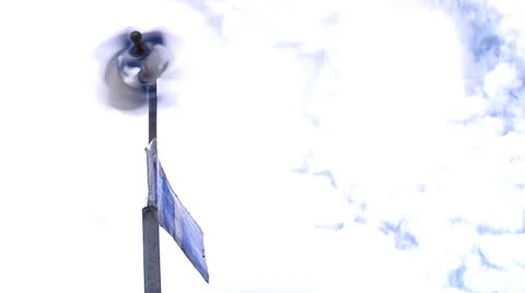 DIY Wind Sock Pinwheel Stock Footage 24753874