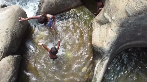 Diyaluma Waterfall Stock Footage 201500095