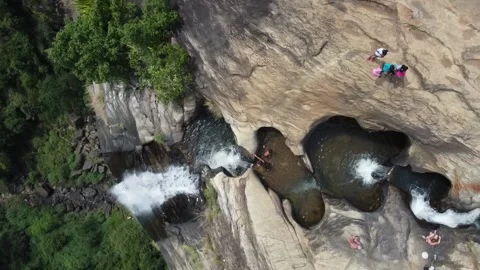 Diyaluma Waterfall Stock Footage 201500097