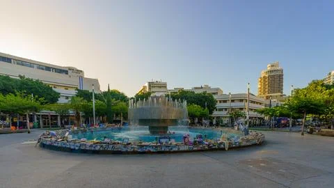 Dizengoff Square, Tel-Aviv Stock Photos