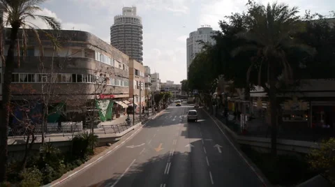 Dizengoff street P1 Stock Footage 1053672