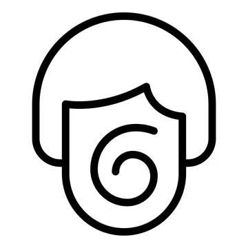 Dizziness fatigue icon outline vector. Headache fever Stock Illustration