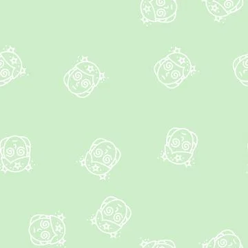 Dizziness patient line seamless pattern Stock Illustration