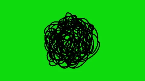 Dizzy animation on green background Stock Footage 330216968