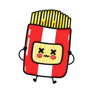Dizzy cute spaghetti package character with crossed eyes Иллюстрация