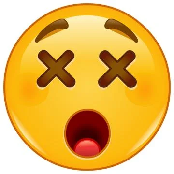 Dizzy emoticon Stock Illustration