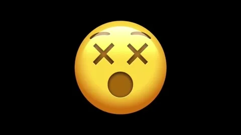 Dizzy Face Animated Emoji Stock Footage 329406242