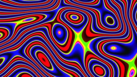 Dizzy Surreal Wave Pattern Background Video stock 240326273