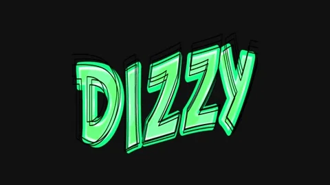 Dizzy Text Animation Fade Out Fade in VIdeo Clip Stock Footage 217945912