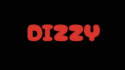 Dizzy Text colour change. 4K motion graphics animation. Stock Footage 233703801