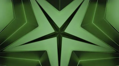 Dizzying pattern with star. Design. Looped 3d pattern with star and metallic Stock Illustration