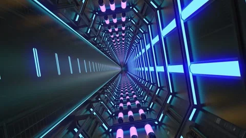 Dizzying Sci-Fi Tunnel Loop Vídeos de archivo 170663094