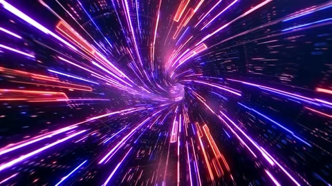 Dizzying Spiral Light Tunnel Loop Video stock 202062736