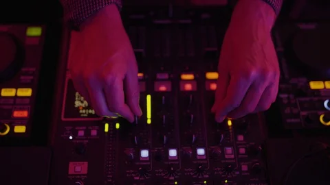 Dj in action Stock Footage 130001002