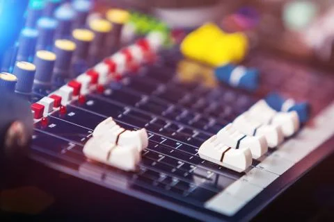 Dj Audio Control Panel Stock Photos