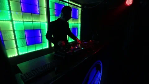 DJ behind the console Stock Footage 71378884