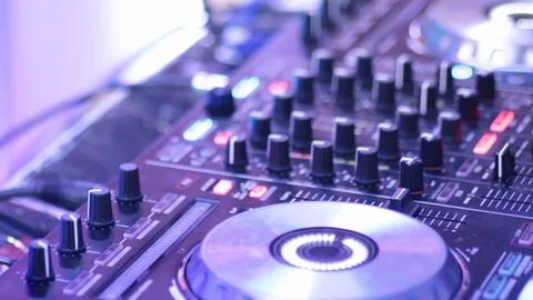 DJ board close up 스톡 동영상 97816600