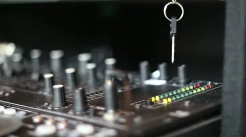 DJ Board with VU Meter Vídeo Stock 11849639