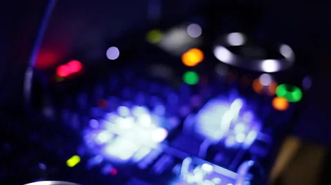 Dj bokeh background Stock Footage 53076737