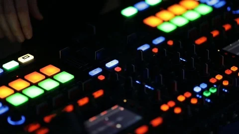A DJ booth close up. 스톡 동영상 84996640