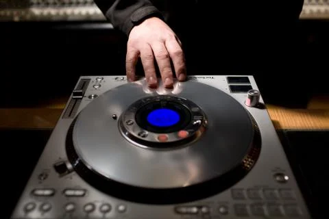 DJ CD player Foto stock