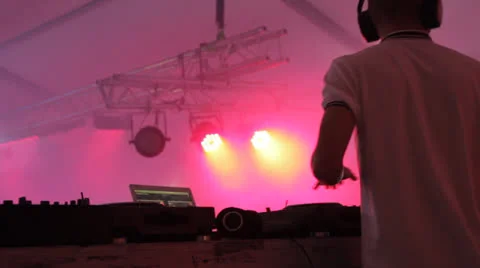 DJ  in the club Stock Footage 25598432