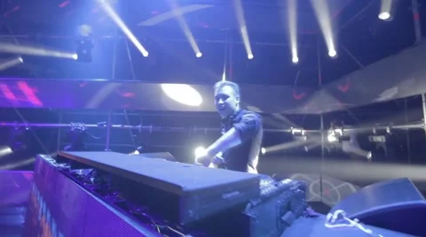 Dj in the club Stock Footage 61850214