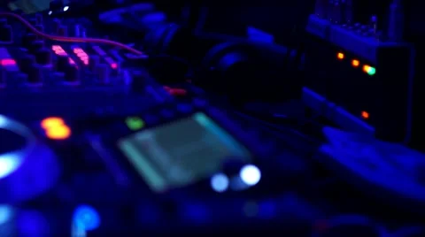 DJ At A Club Set Stock Footage 49410046